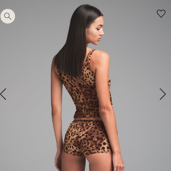 NWT Dolce Gabbana x Skims cotton rib scoop tank size small - Picture 3 of 4